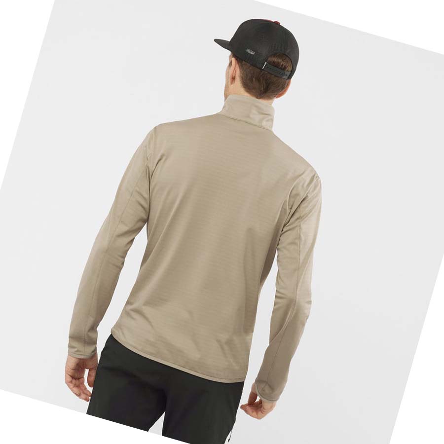 Sudadera Con Capucha Salomon ESSENTIAL LIGHTWARM Hombre Beige | MX 3203AHK